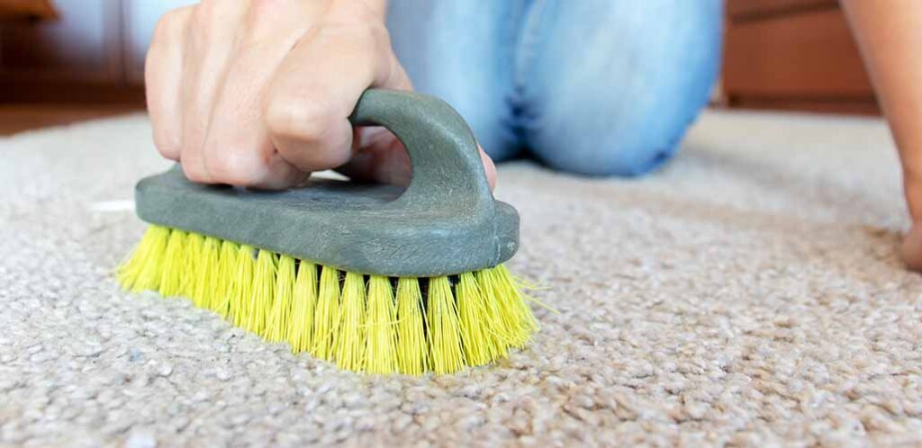 how to clean a matted carpet